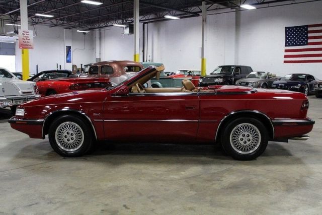 1989 chrysler tc by maserati 39818 miles maroon coupe 2.2l turbo i4 5 speed man