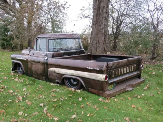 1958 chevrolet apache 3100 fleetside big back window