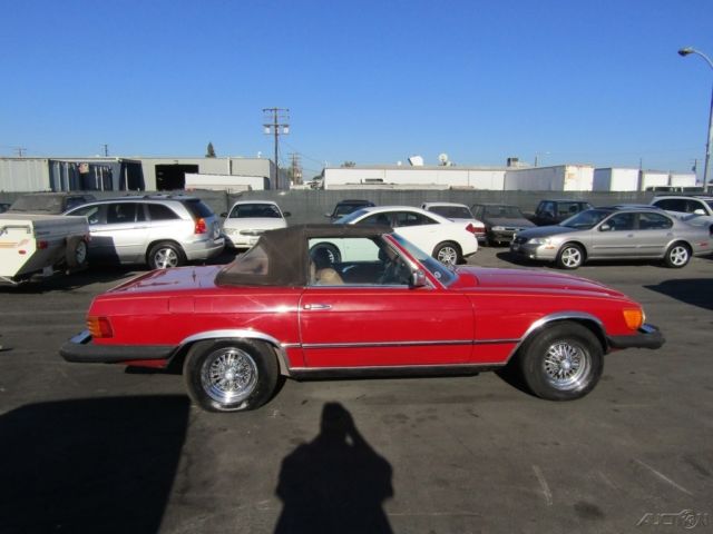 c 1977 mercedes-benz 450sl 4.5l v8 convertible coupe no reserve