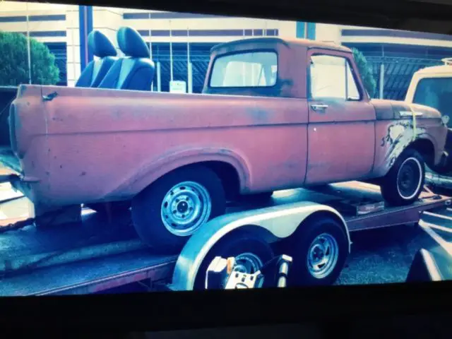 1962 ford, uni-body short bed, texas truck, hot rod,street rod