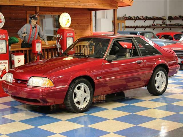 1993 ford mustang lx â€“ electric red