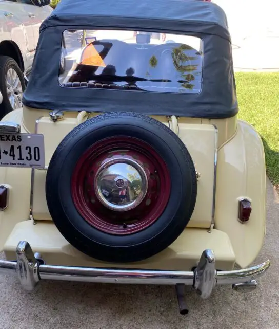 1952 mg td roadster convertible yellow rwd manual standard