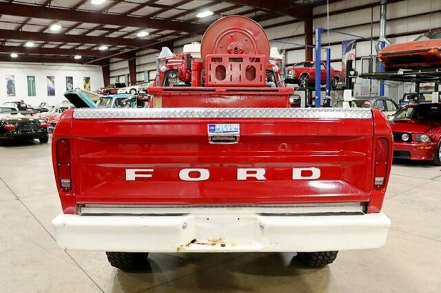 1973 ford f250 18061 miles red pickup truck 360ci v8 automatic