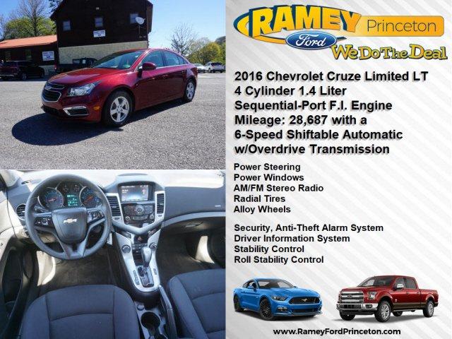 used 2016 chevrolet cruze limited lt sedan princeton, wv 24740 for sale in elgood, west virginia