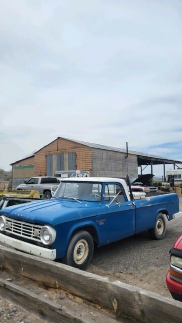 1966 dodge d/w series pickup blue rwd manual