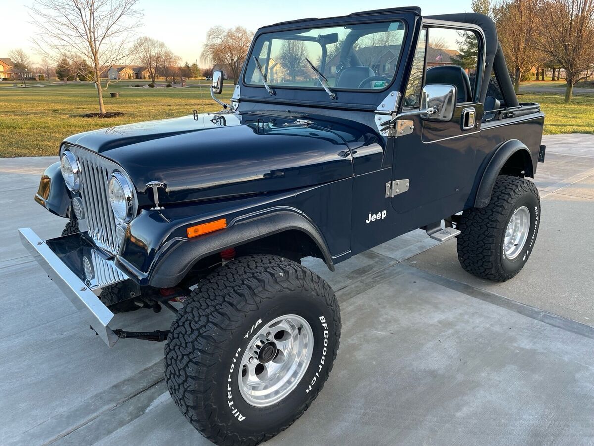 1984 jeep cj blue 4wd manual cj7