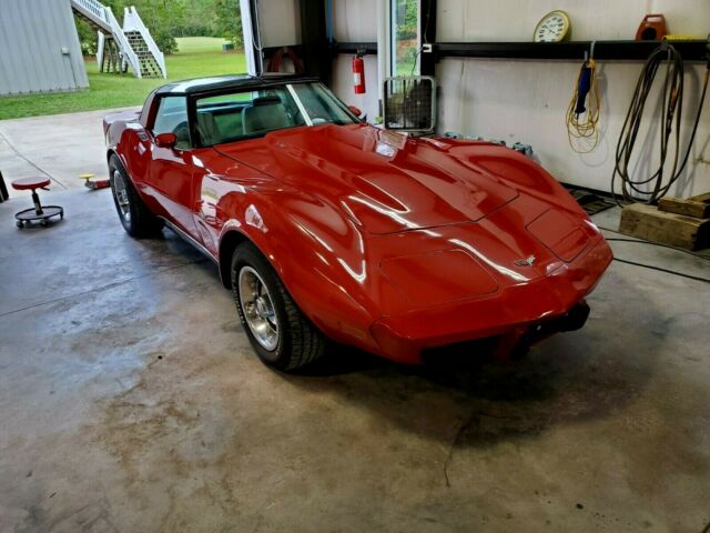 chevrolet corvette l82 matching numbers rare red and oyster interior no reserve