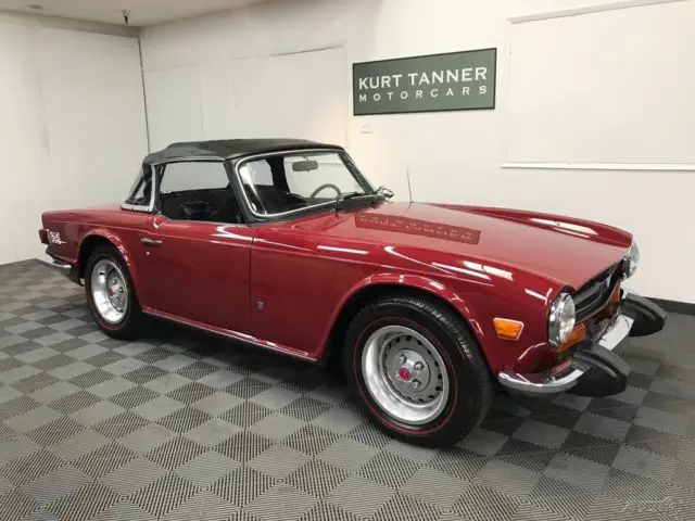 1974 triumph tr-6 convertible. 2-owners. 72k original miles. very nice restored