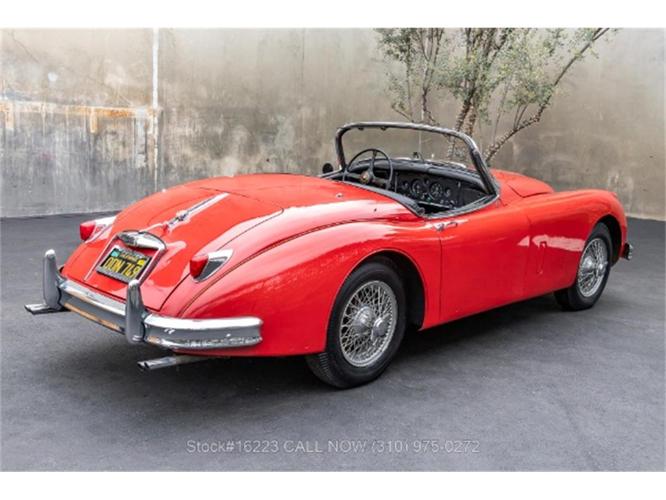 1958 jaguar xk150 in beverly hills, california