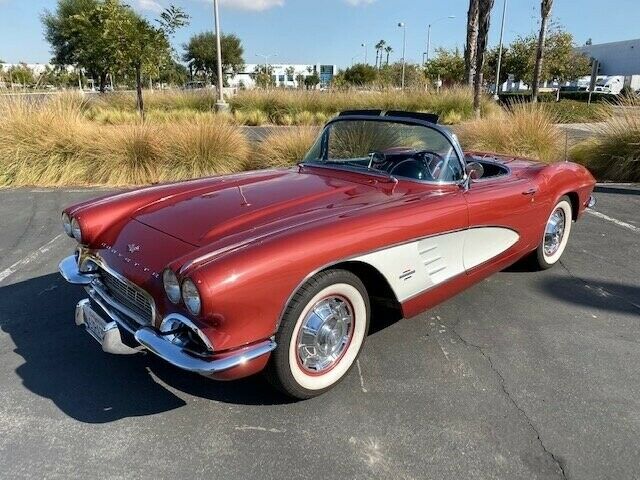 1961 chevrolet corvette 95110 miles honduras maroon/white coves 283 automatic