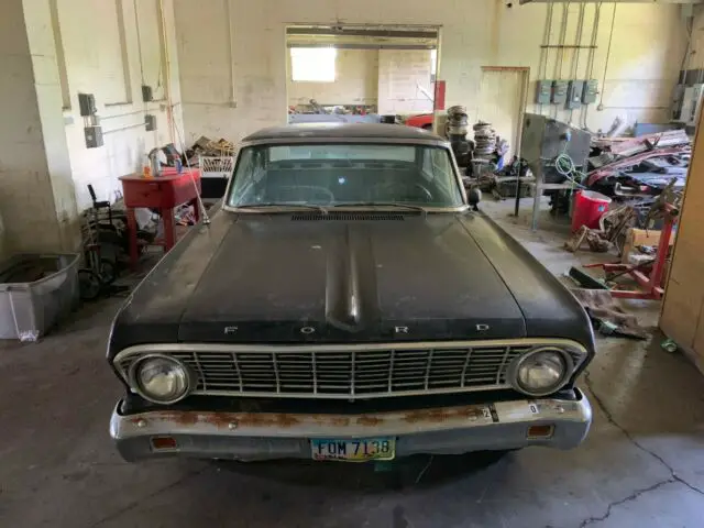 1964 ford falcon futura raven black - black interior - v-8 factory 4 speed car