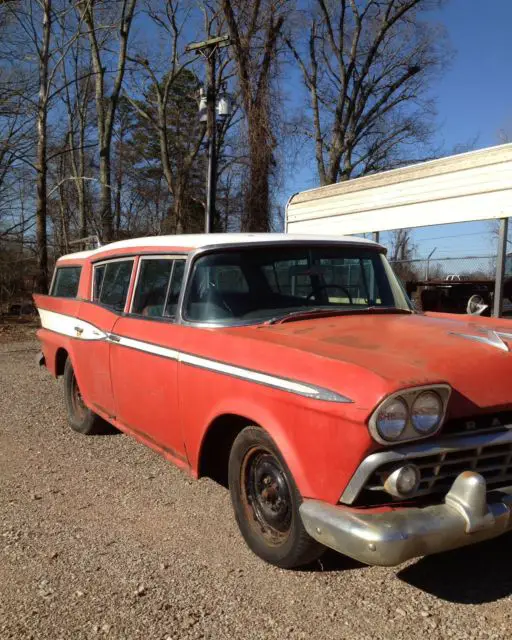 1959 rambler town & country station wagon, nonrunning, complete, original car
