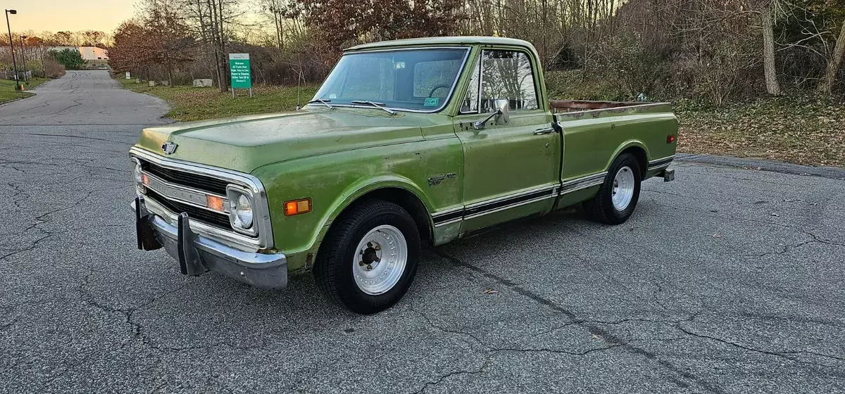 1970 c10 custom 10 rcsb factory short bed v8 patina shop truck