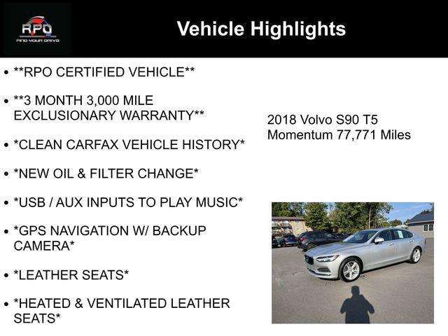 2018 volvo s90 t5 momentum