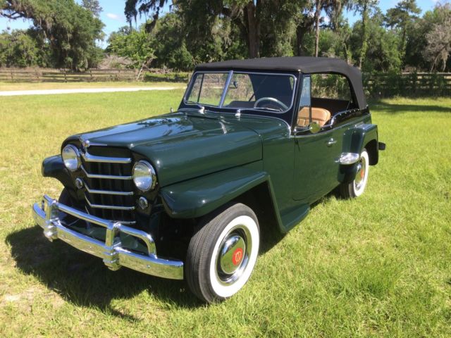 1951 willys overland jeepster, fully restored, to concours standards