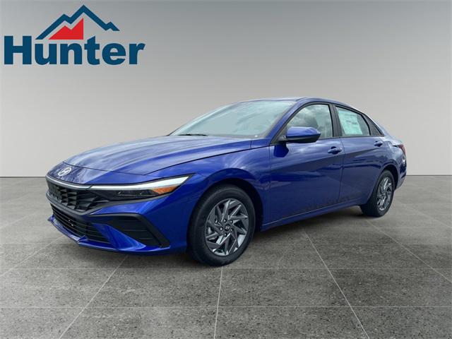 2024 hyundai elantra hybrid blue