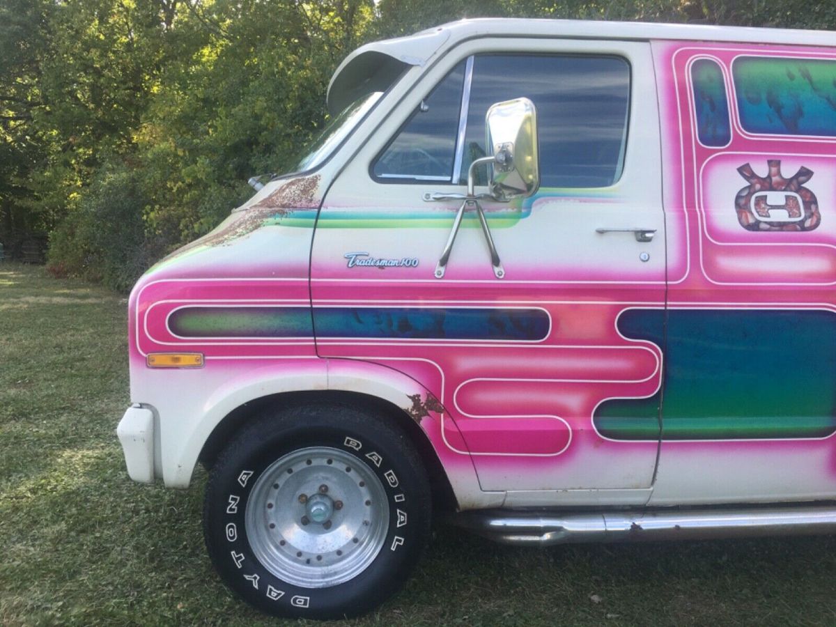 1974 dodge van tradesman 100 custom hippie van 1970's custom van