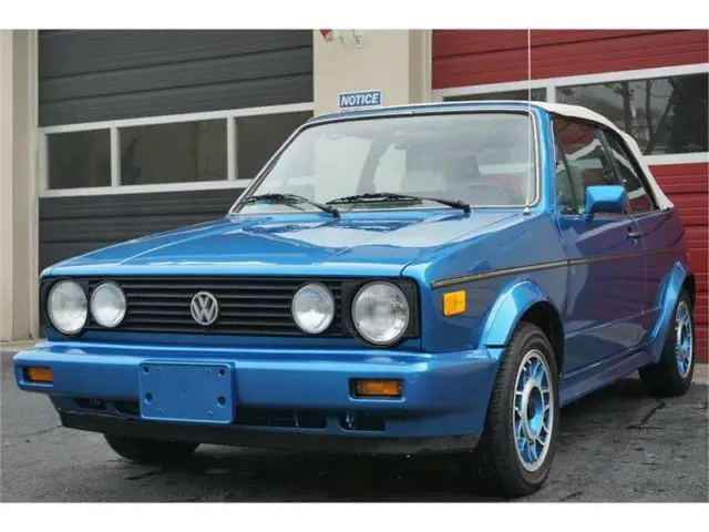 1988 volkswagen cabriolet 142,526 miles blue 5m
