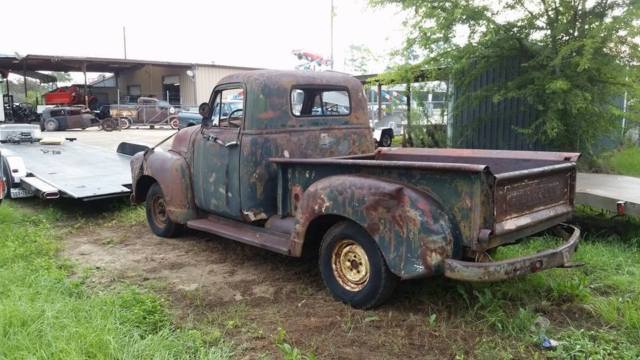 1950 chevrolet 3100 manual 3-speed straight 6, rat rod
