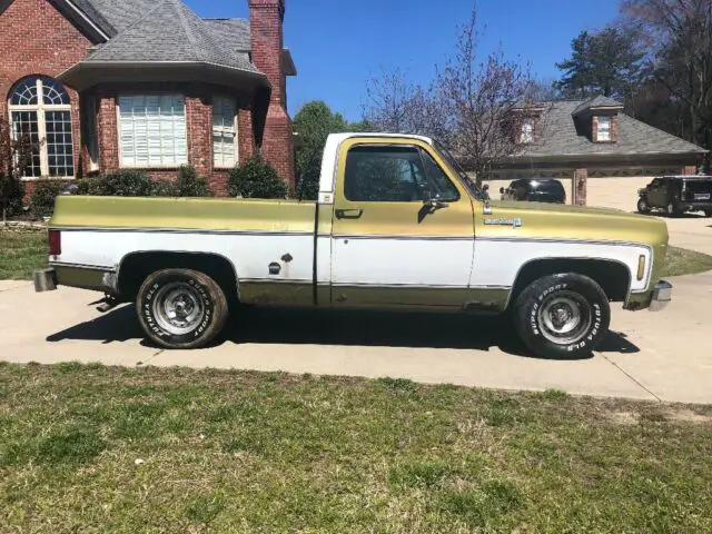 1974 chevrolet c10 short bed truck custom deluxe edition og paint 454 v8