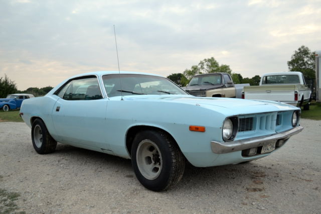 1972 plymouth barracuda, cuda texas storage find, mopar, no reserve