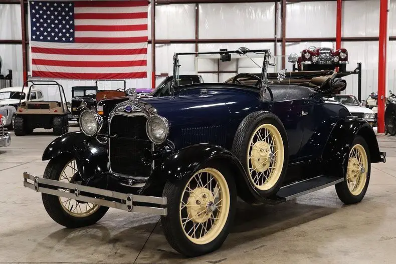 1929 ford model a 409 miles blue coupe 4 cyl manual