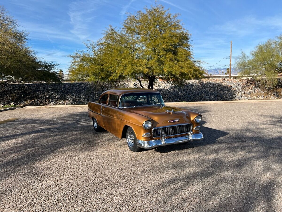 1955 chevrolet bel air coupe brown rwd automatic