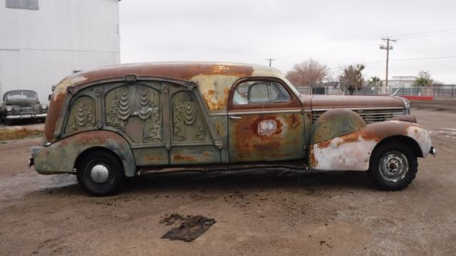 lasalle sayer & scovill carved sided hearse barn find hot rat rod ratrod project