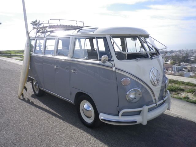 1964 vw german/bus 21 window walk-thru