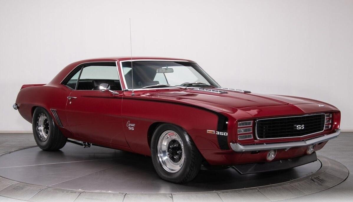 1969 chevrolet camaro burgundy hardtop 421 v8 4 speed automatic