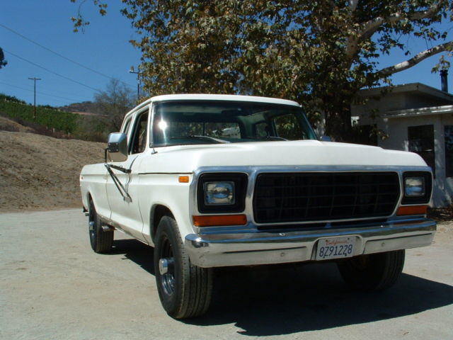 1978 ford f250 supercab calif.pickup super clean, low miles 460/c6,tilt,towpkg