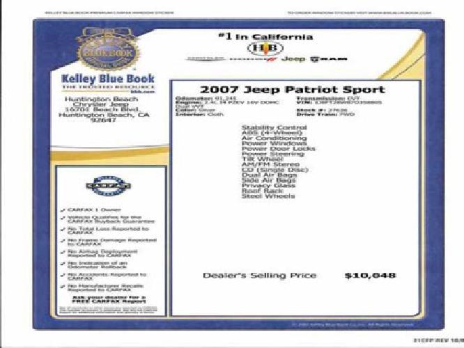 2007 jeep patriot sport in huntington beach, ca