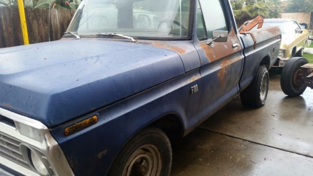 1974 ford truck custom f-100 calif patina look