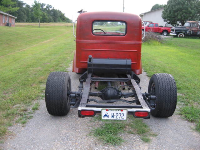 1947 mack truck - 1979 chevy truck running gear - 5.7 liter v8 - 350 turbo