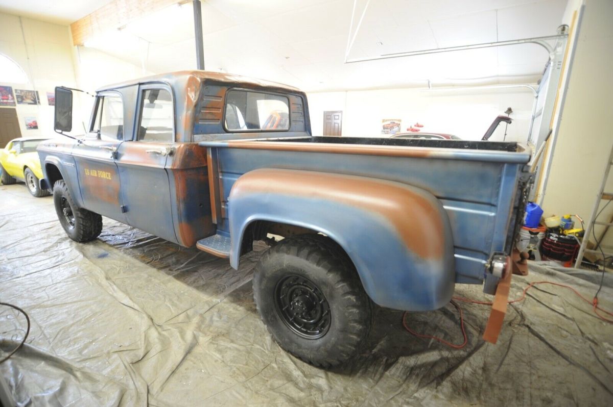 1962 dodge power wagon crew cab true air force truck 4x4