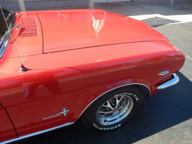 1965 ford mustang rangoon red 289 ci/271 hp 4 speed