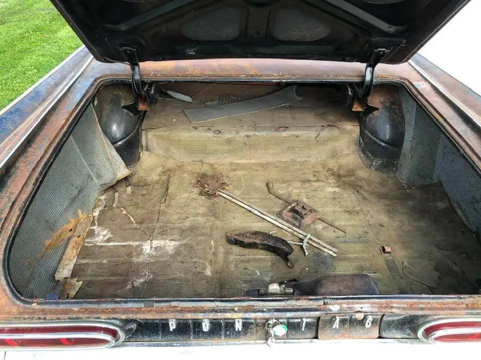 1959 pontiac bonneville bubble hard top black red 389 project barn find