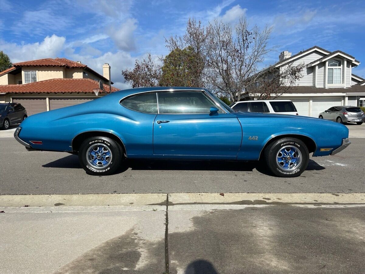 1971 oldsmobile 442 blue