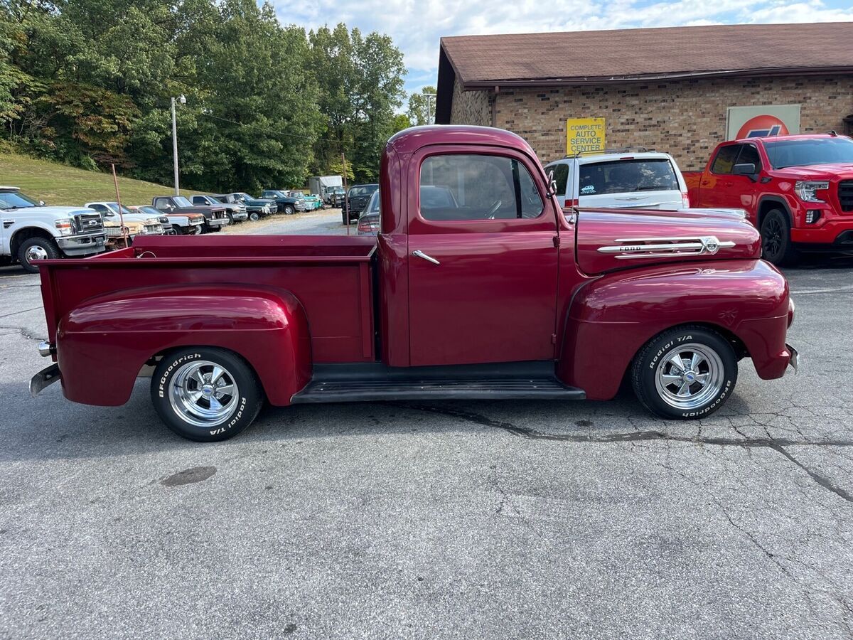 1952 ford f100 pickup red rwd automatic