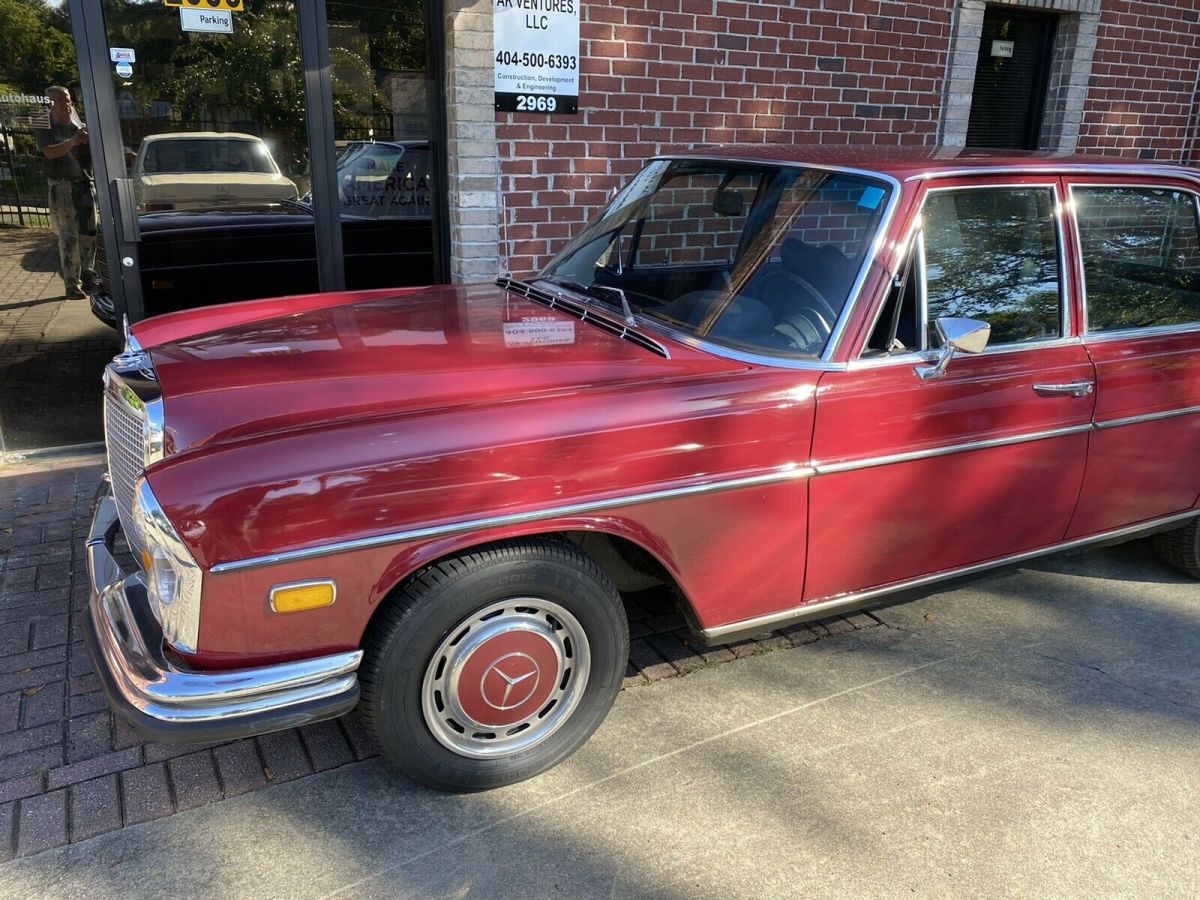 1970 mercedes-benz 280 se automatic sedan red rwd automatic se
