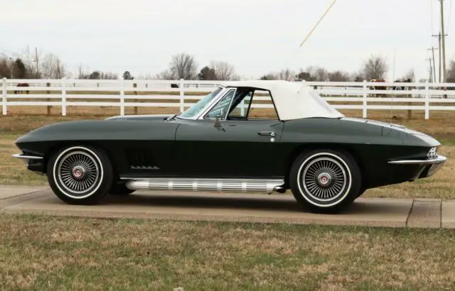 1967 chevrolet corvette 427 - goldwood green