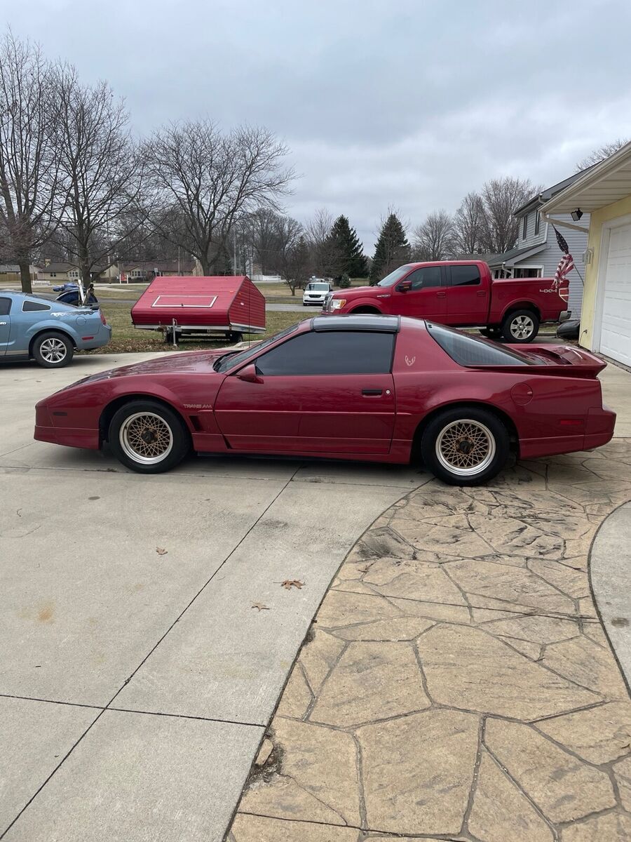 1990 pontiac firebird coupe red trans am