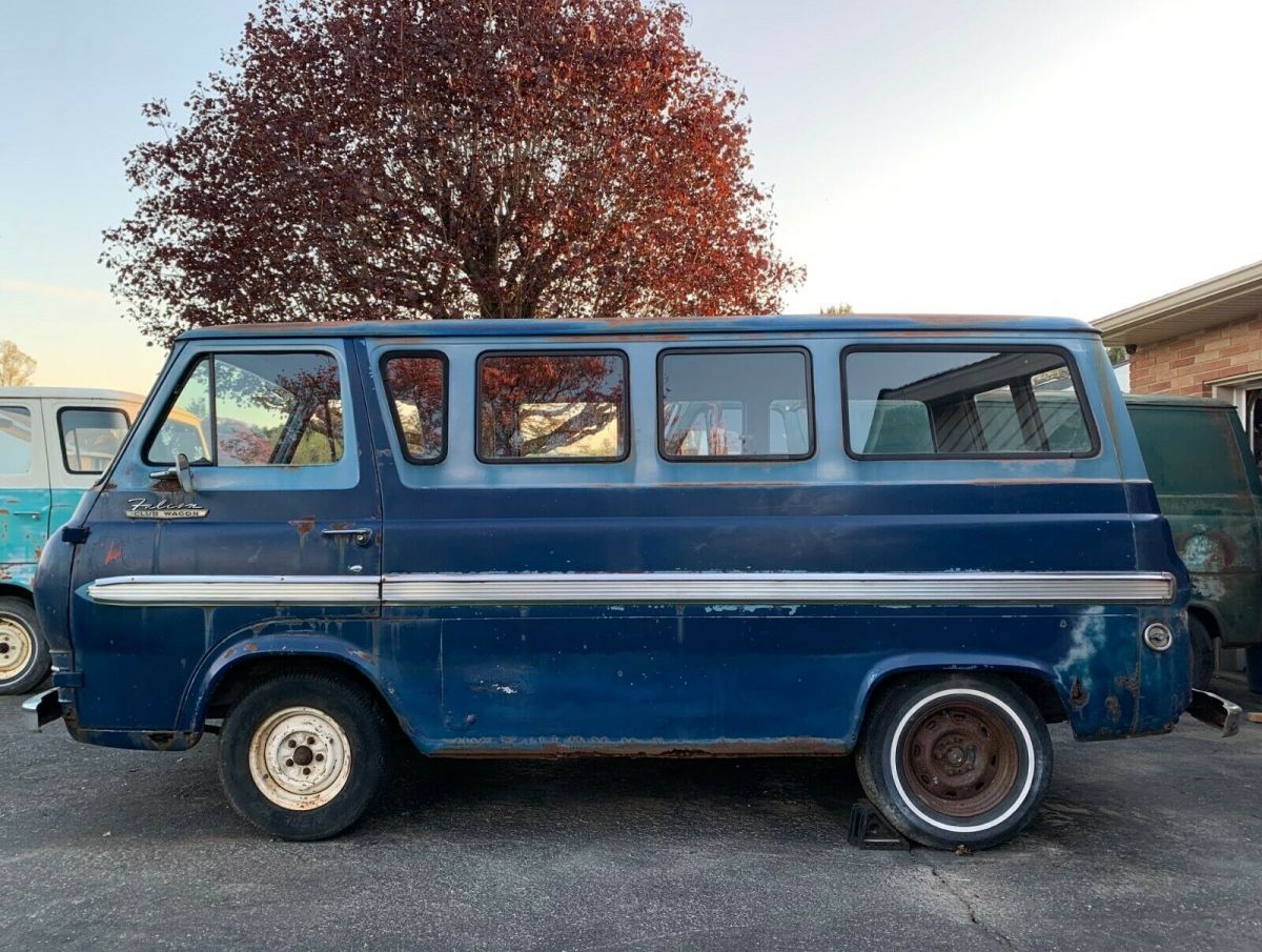 1963 ford falcon deluxe club wagon econoline van 63