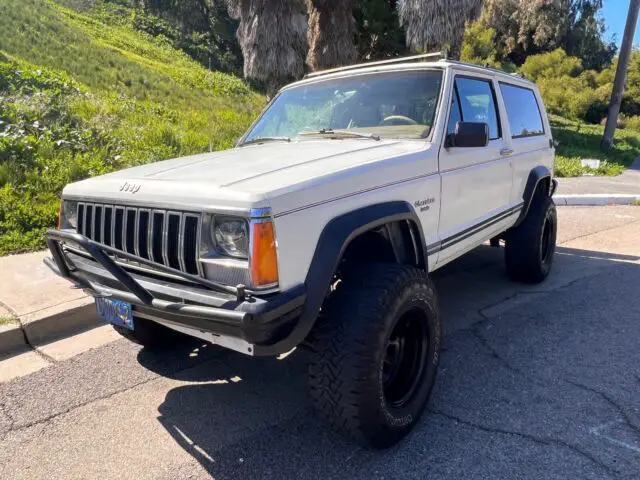 1985 jeep cherokee suv white 4wd automatic laredo