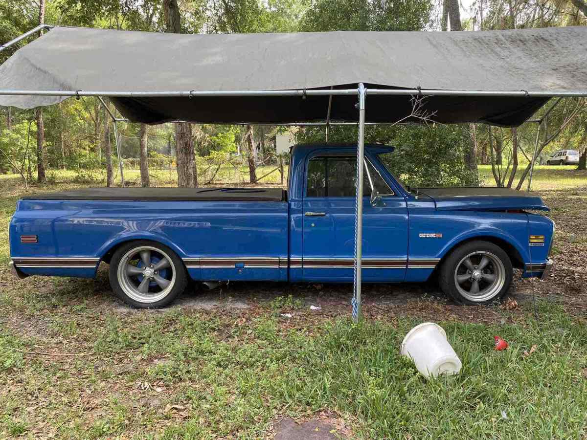 1971 chevrolet cheyenne pickup blue 4wd automatic