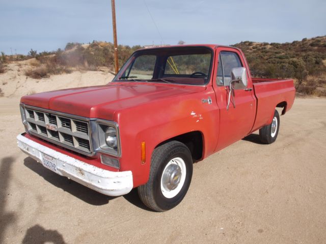 1978 chevy c10 straight rust free ca. truck solid as new truck is a gmc