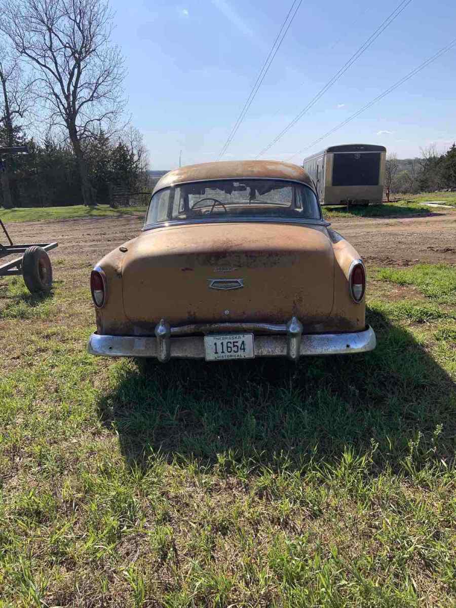 1954 chevrolet bel air sedan brown rwd manual 4 door