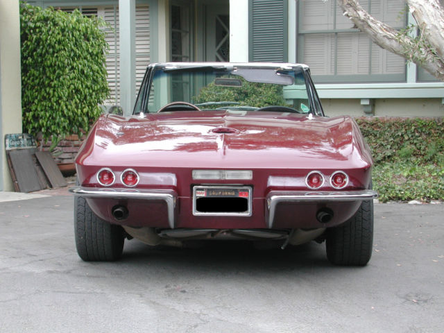 1967 corvette convt. 300hp/327", 4-spd, matching #'s. ca car