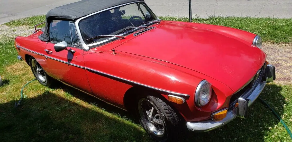 1973 mg mgb convertible red rwd manual mgb