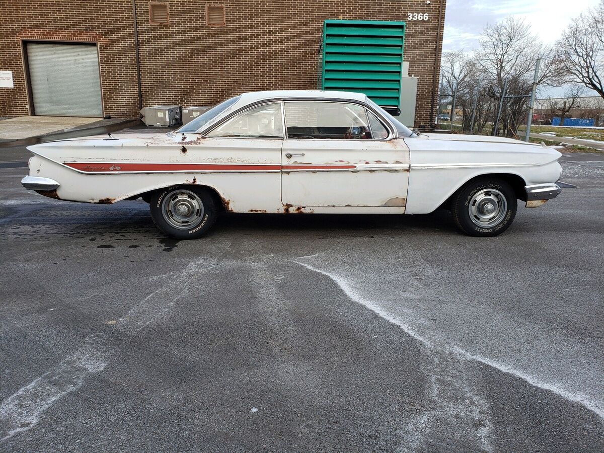 1961 chevrolet impala coupe grey rwd manual